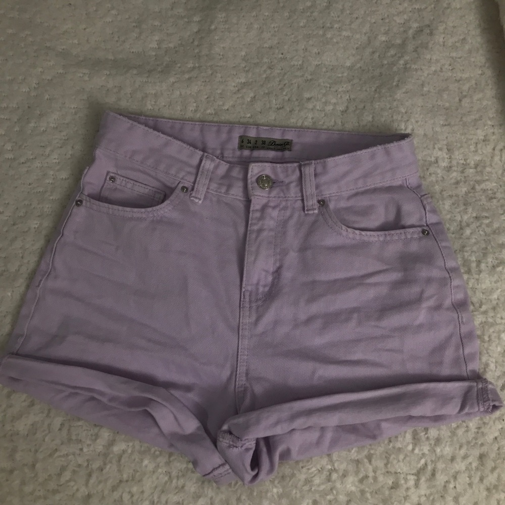 Lilac Mom Shorts
